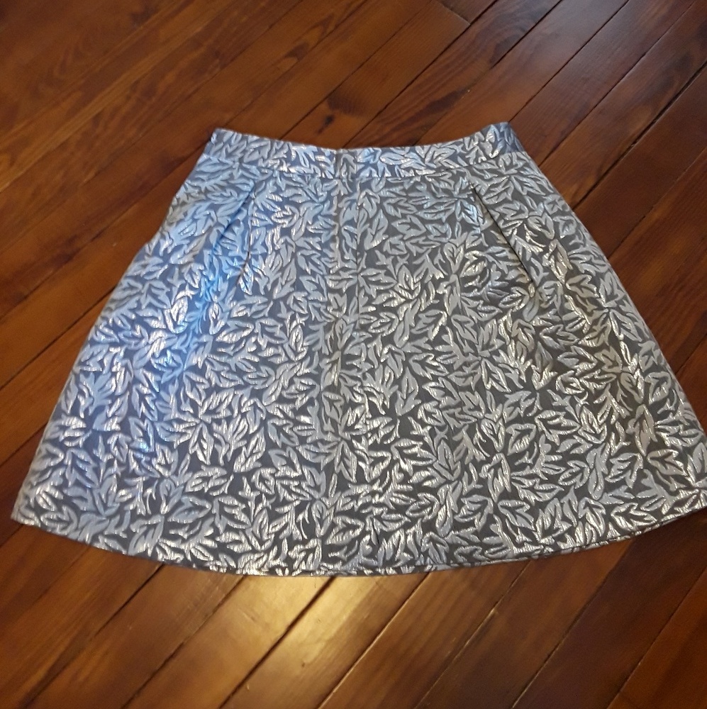 Metallic A-line Skirt